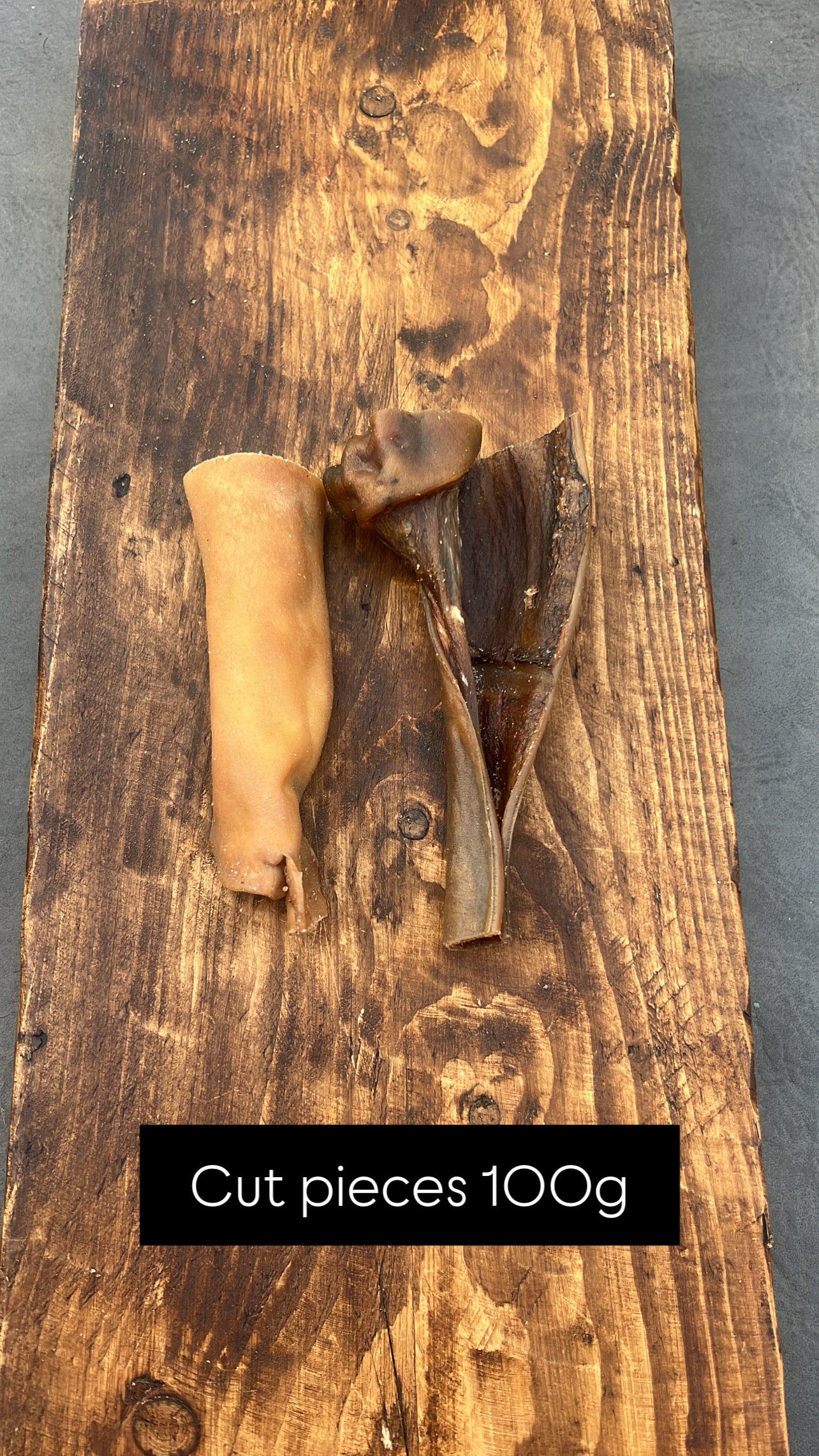 Beef skin chews - Cut/Long 100g portion