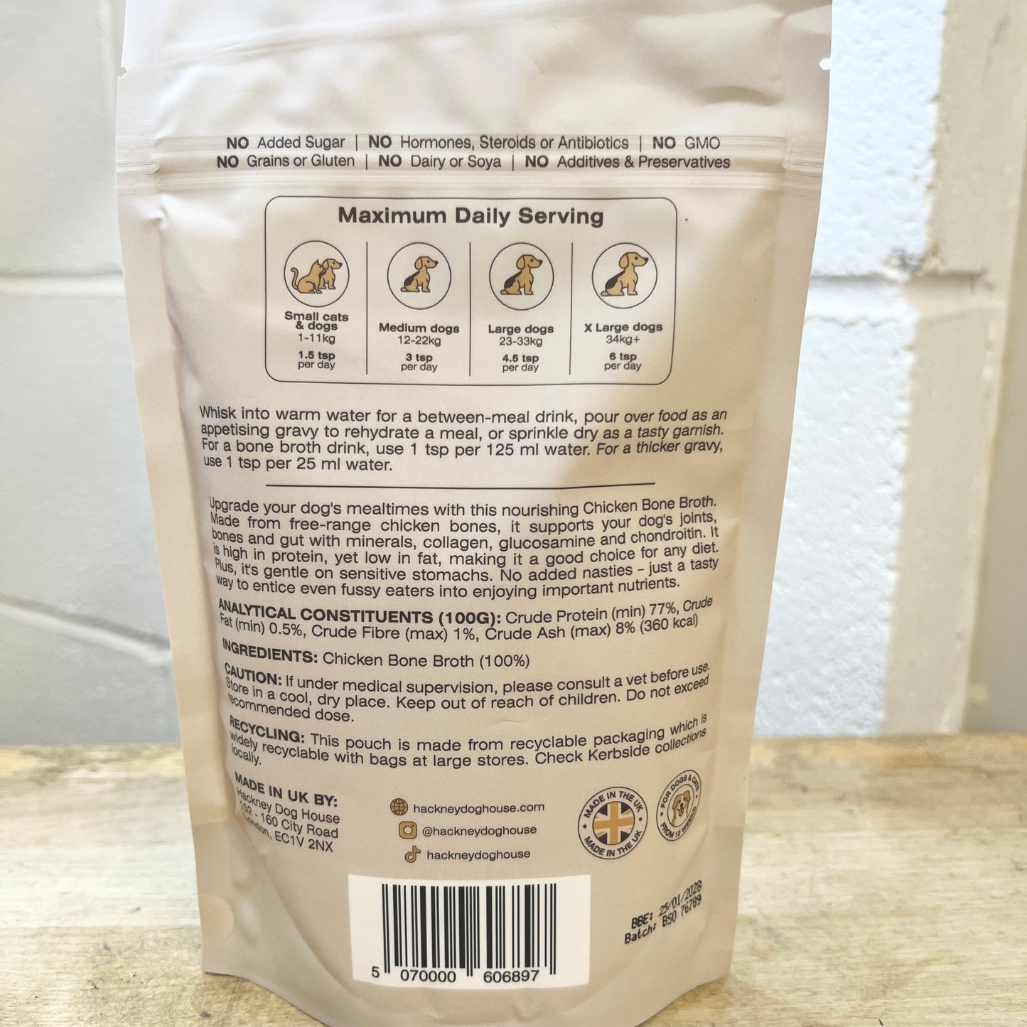 Chicken Bone Broth - Hackney Dog House