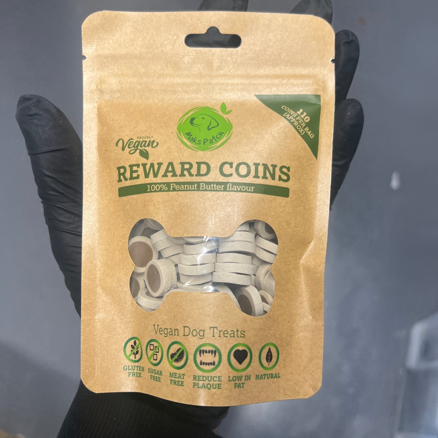 Peanut Butter flavoured reward coins (approx 110 per bag)