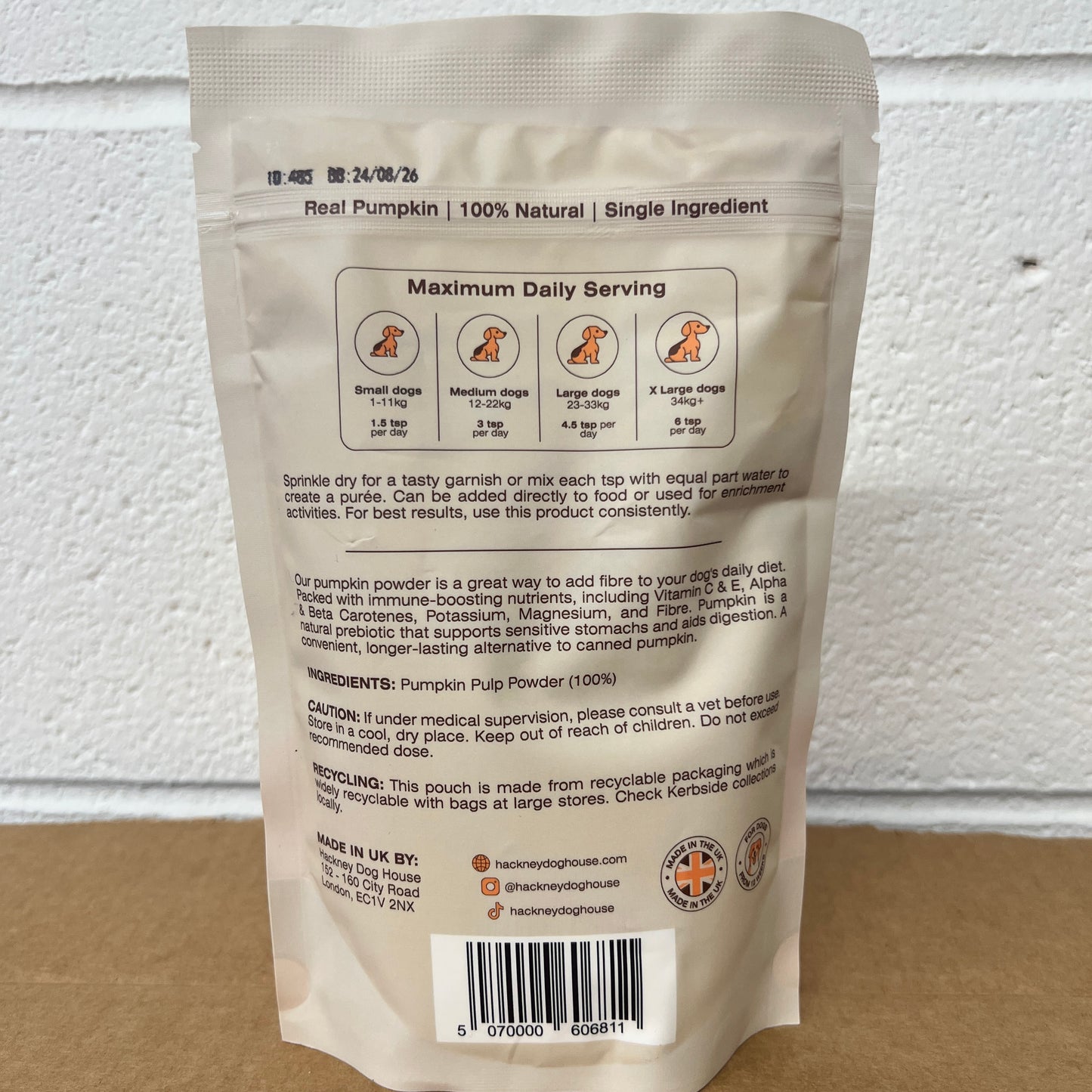 Pumpkin Purée Powder 225g (30 servings)