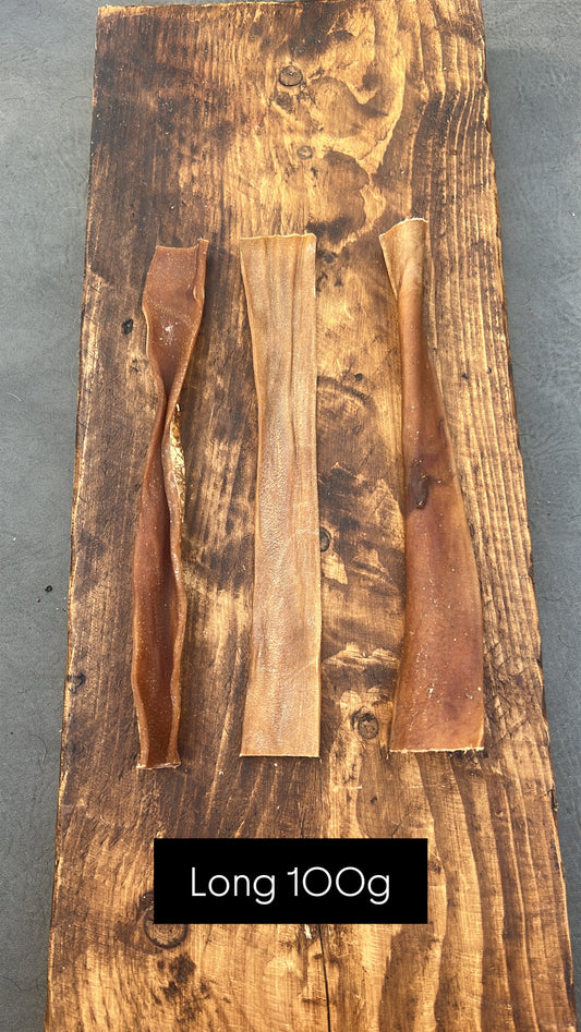 Beef skin chews - Cut/Long 100g portion