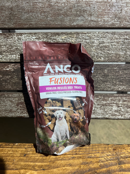 Fusions Venison infused beef treats 100g