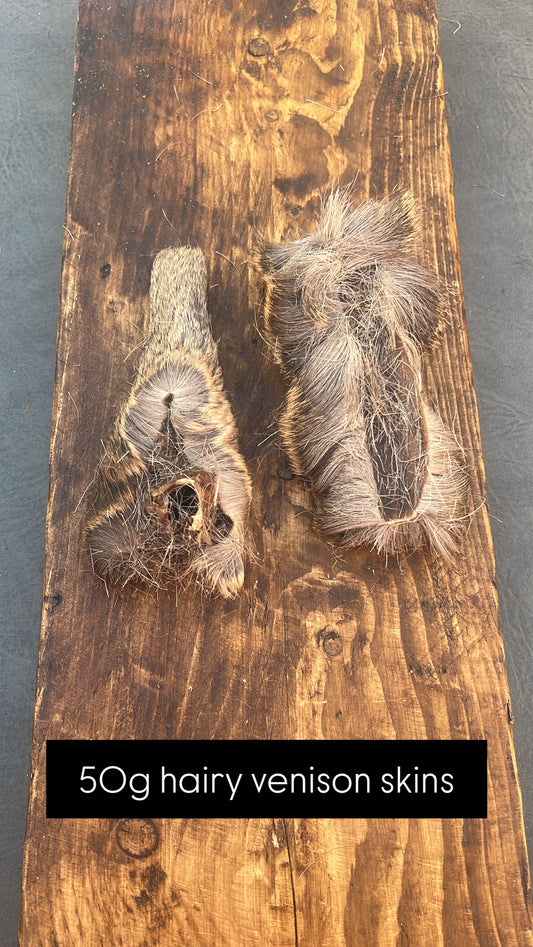 Hairy Venison skins 50g portion