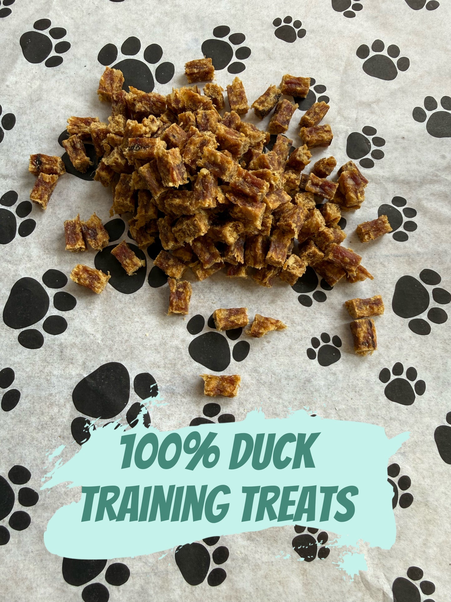 100% duck training treats 100g portion (single protein)