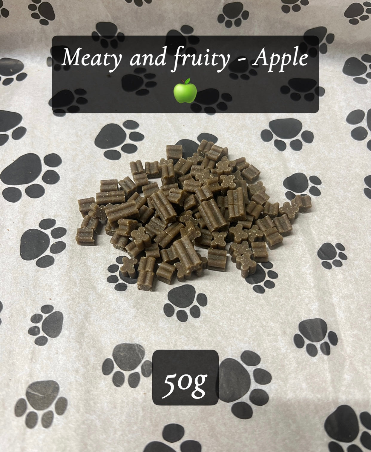 Meaty & Fruity training treats - Apple 🍏 (choose portion size)