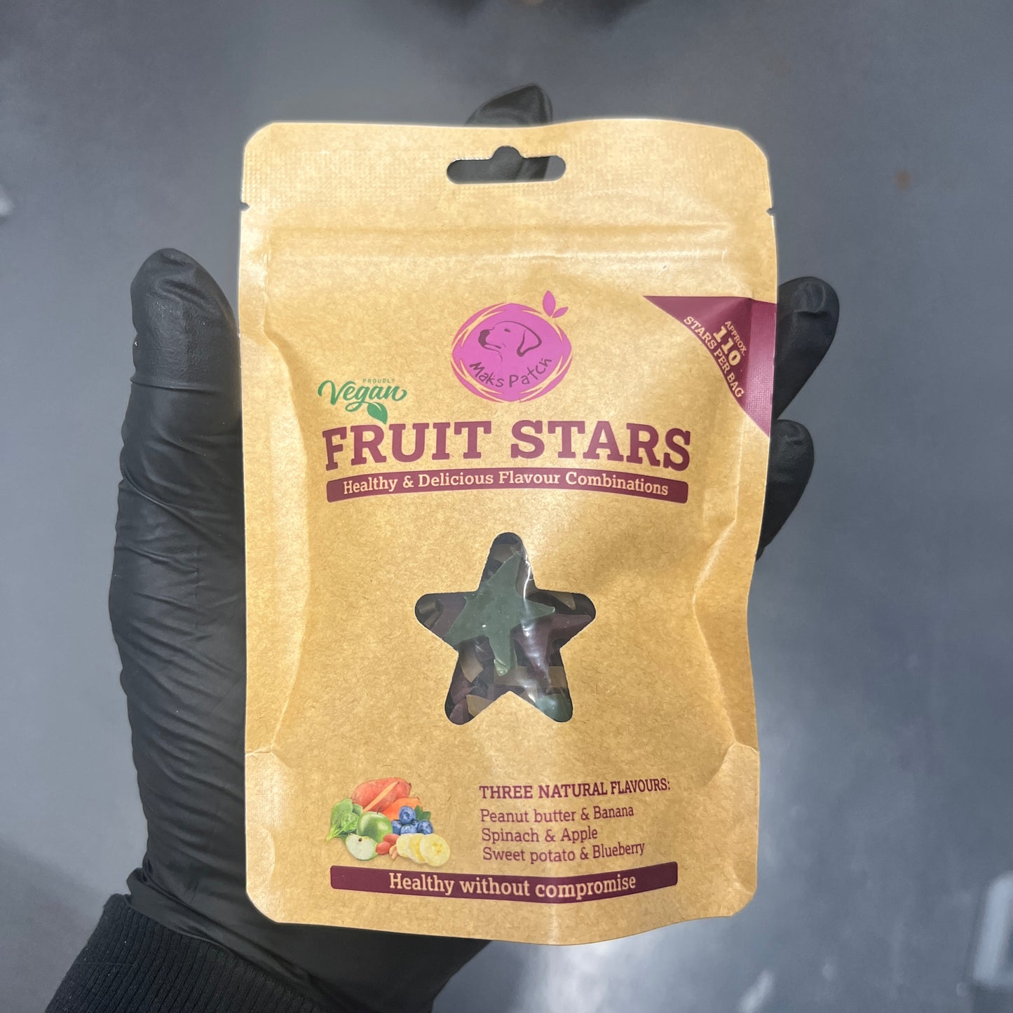 Vegan Fruit Stars (approx 110 per bag)