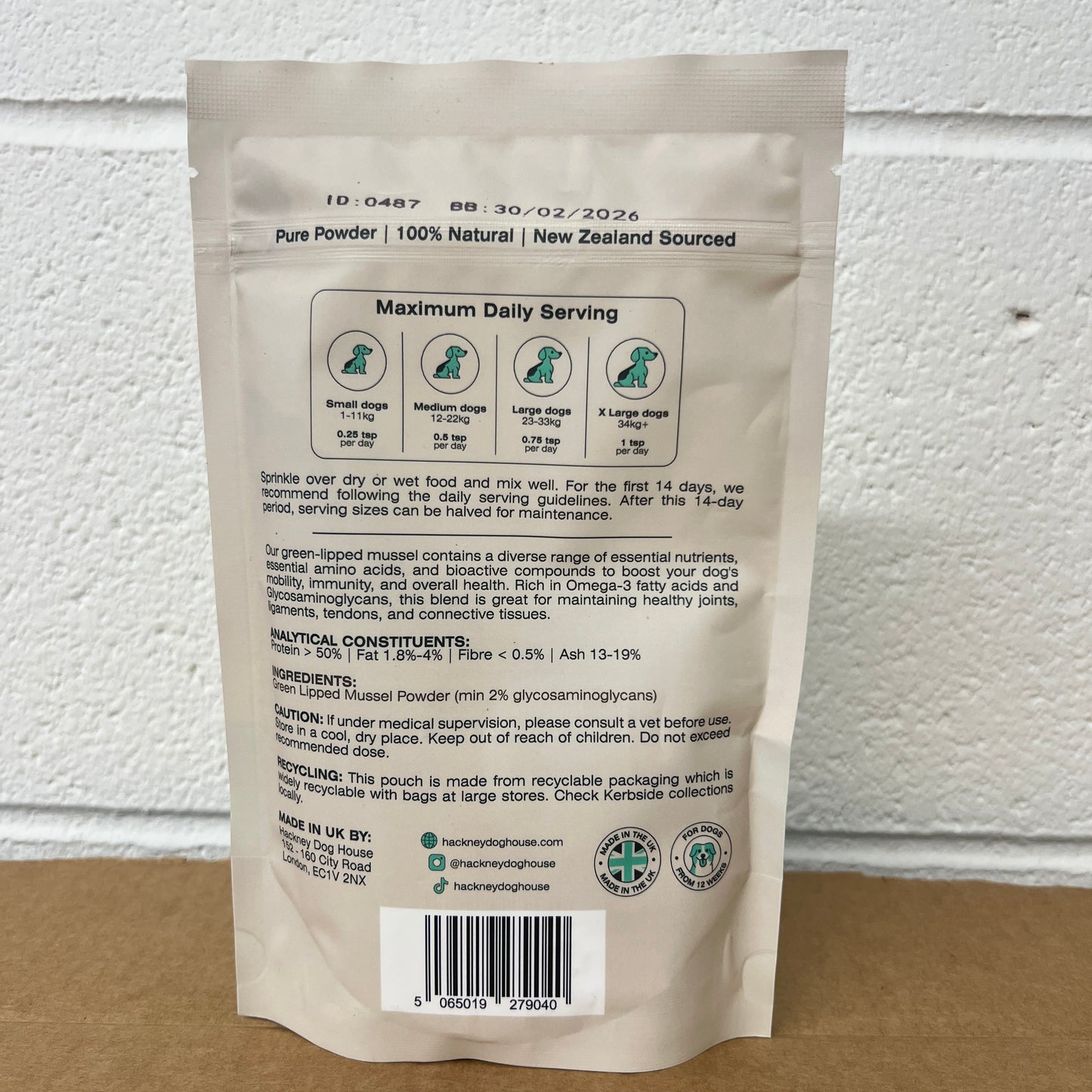 Green Lipped Muscle Powder 100g (80 servings)