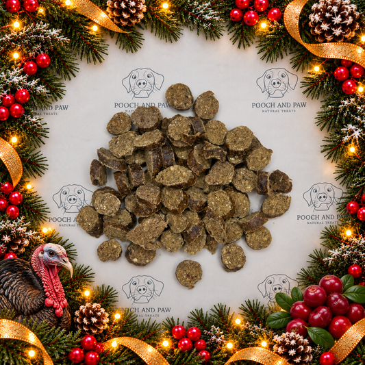 Turkey and Cranberry training treats 100g portion