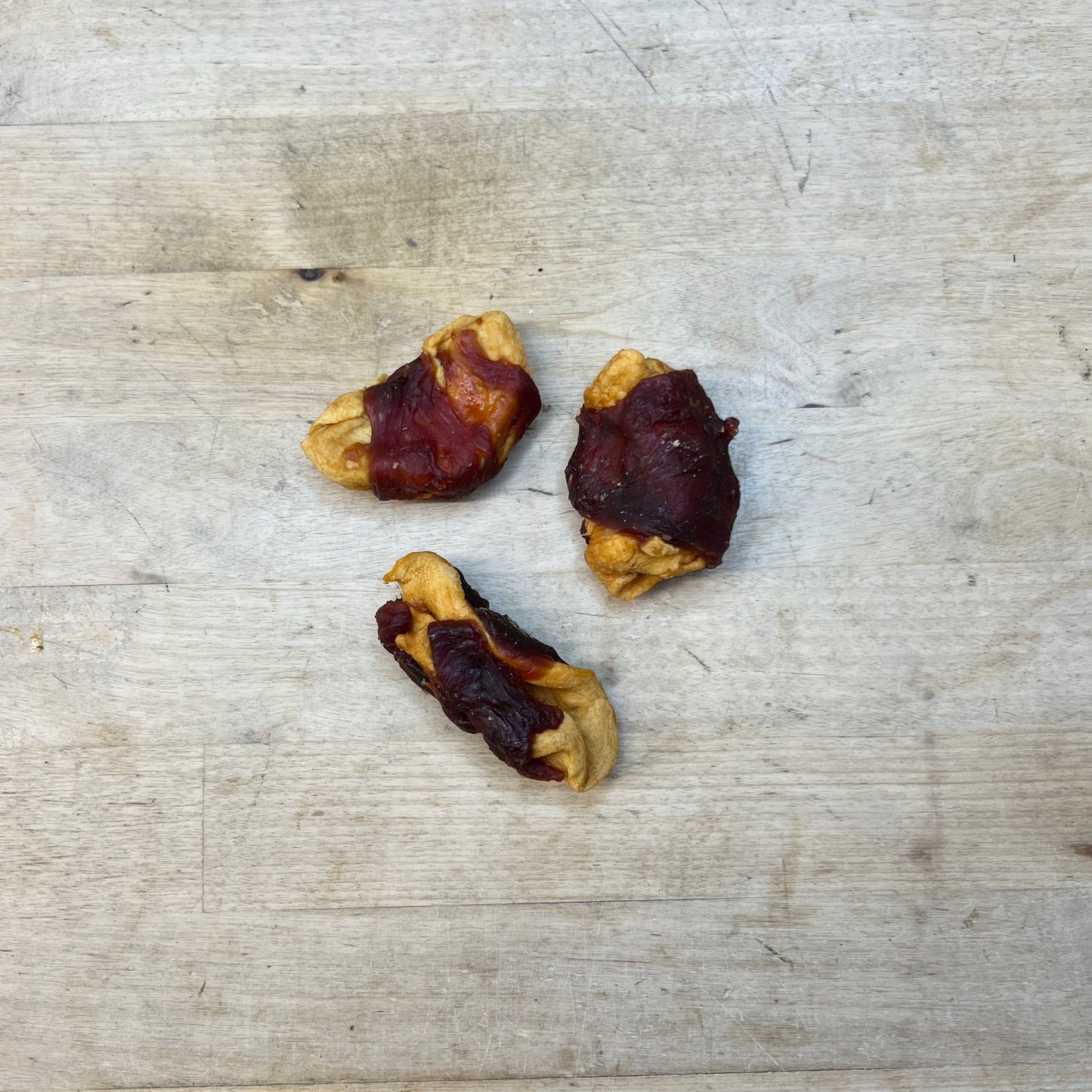 Duck breast wrapped apple chunks 50g portion