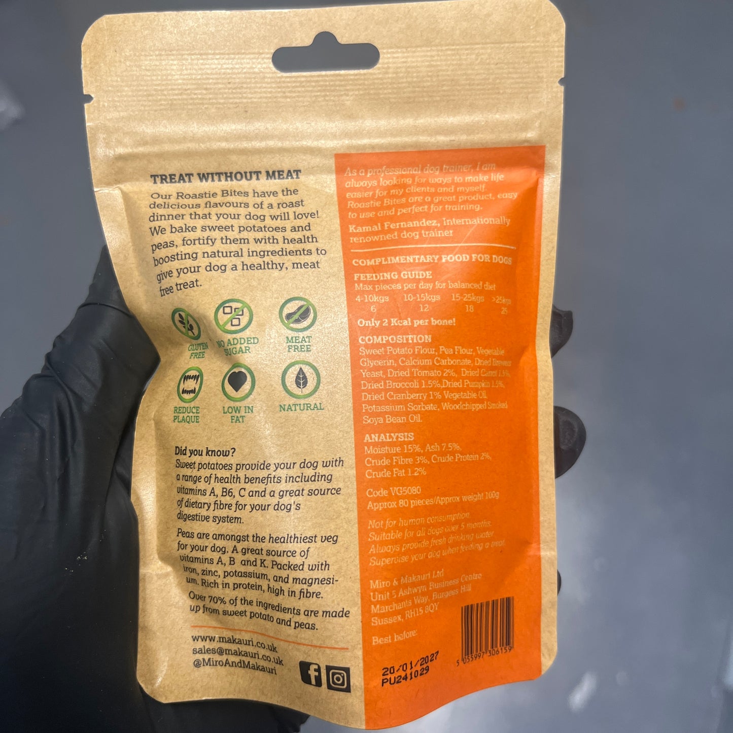 Vegan Roastie Bites (80 bones per bag)