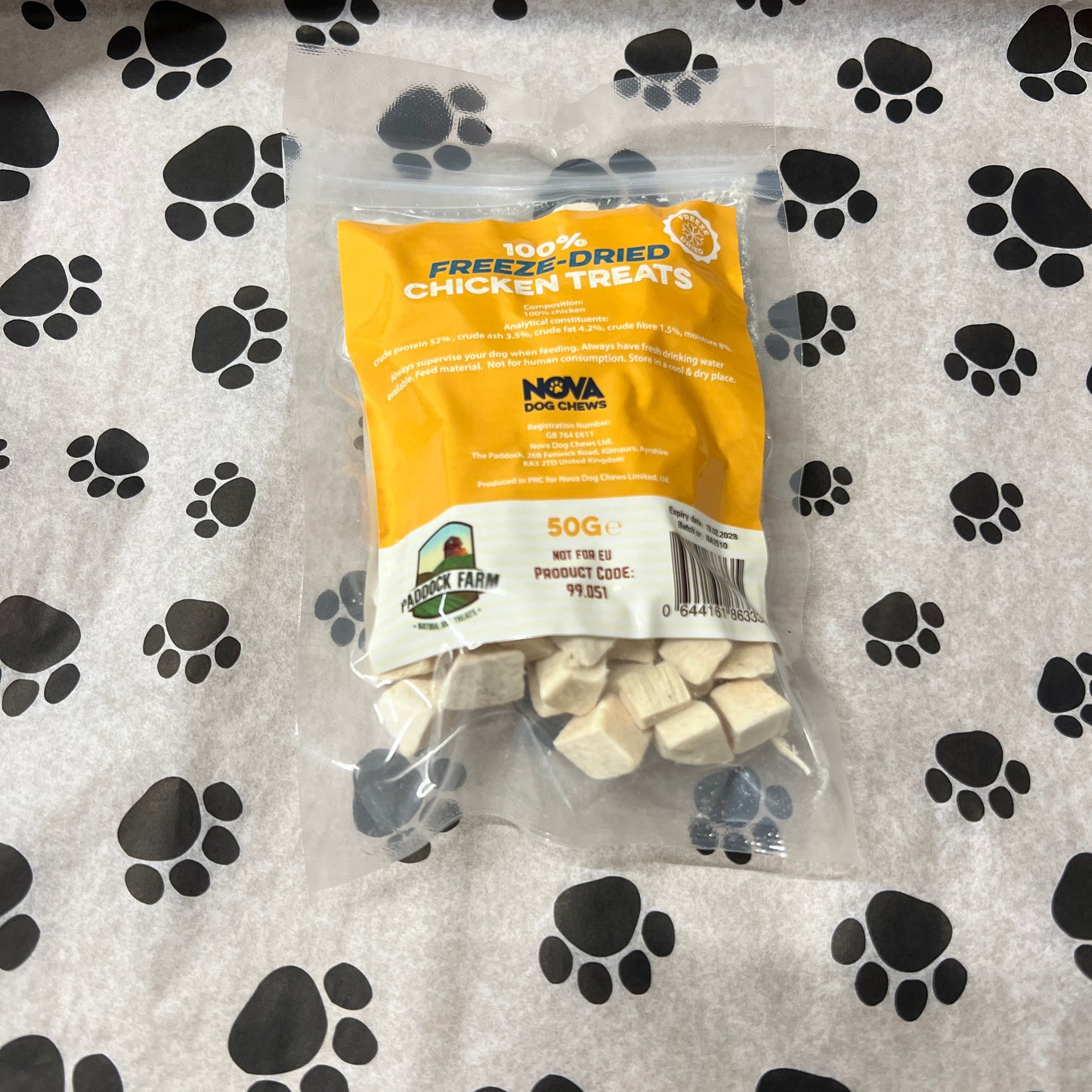 Freeze dried chicken treats 50g bag