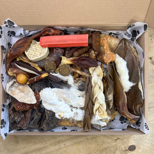 The Poochandpaw 40 piece natural dog treats box
