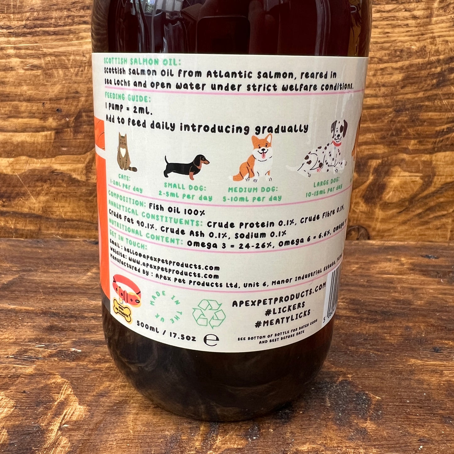 Scottish Salmon Oil 500ml bottle