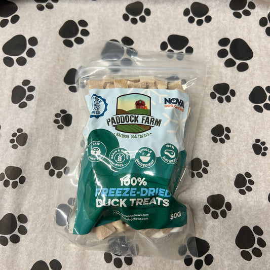 Freeze dried duck treats 50g bag