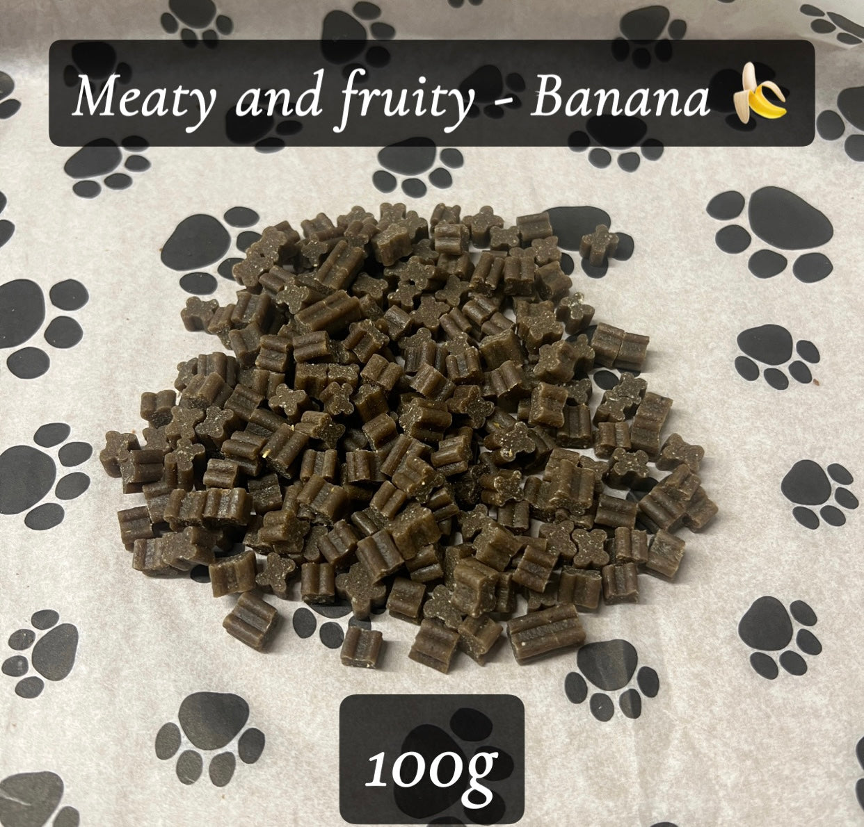 Meaty & Fruity training treats - Banana (choose your portion size)