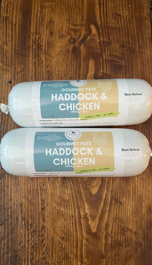 Haddock and chicken pate 400g
