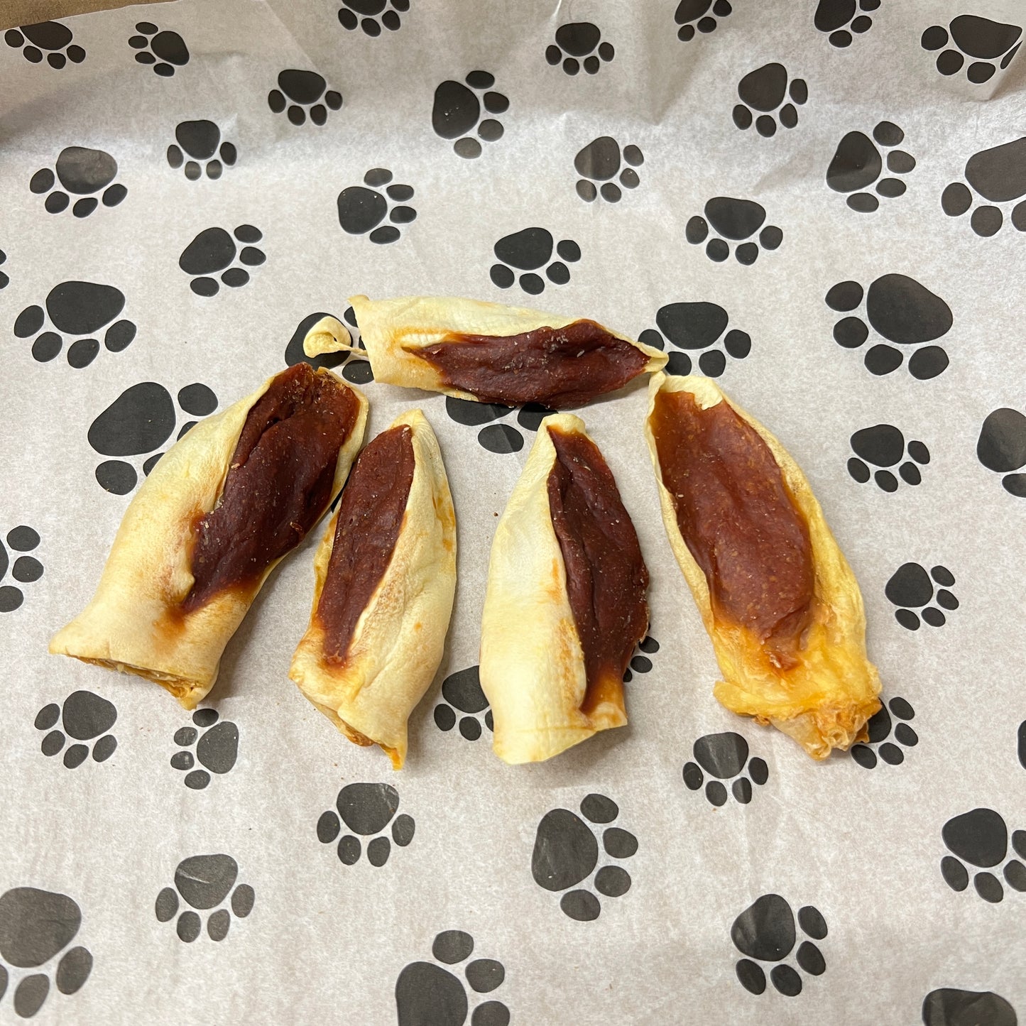 Duck filled rabbit ear (choose portion size)